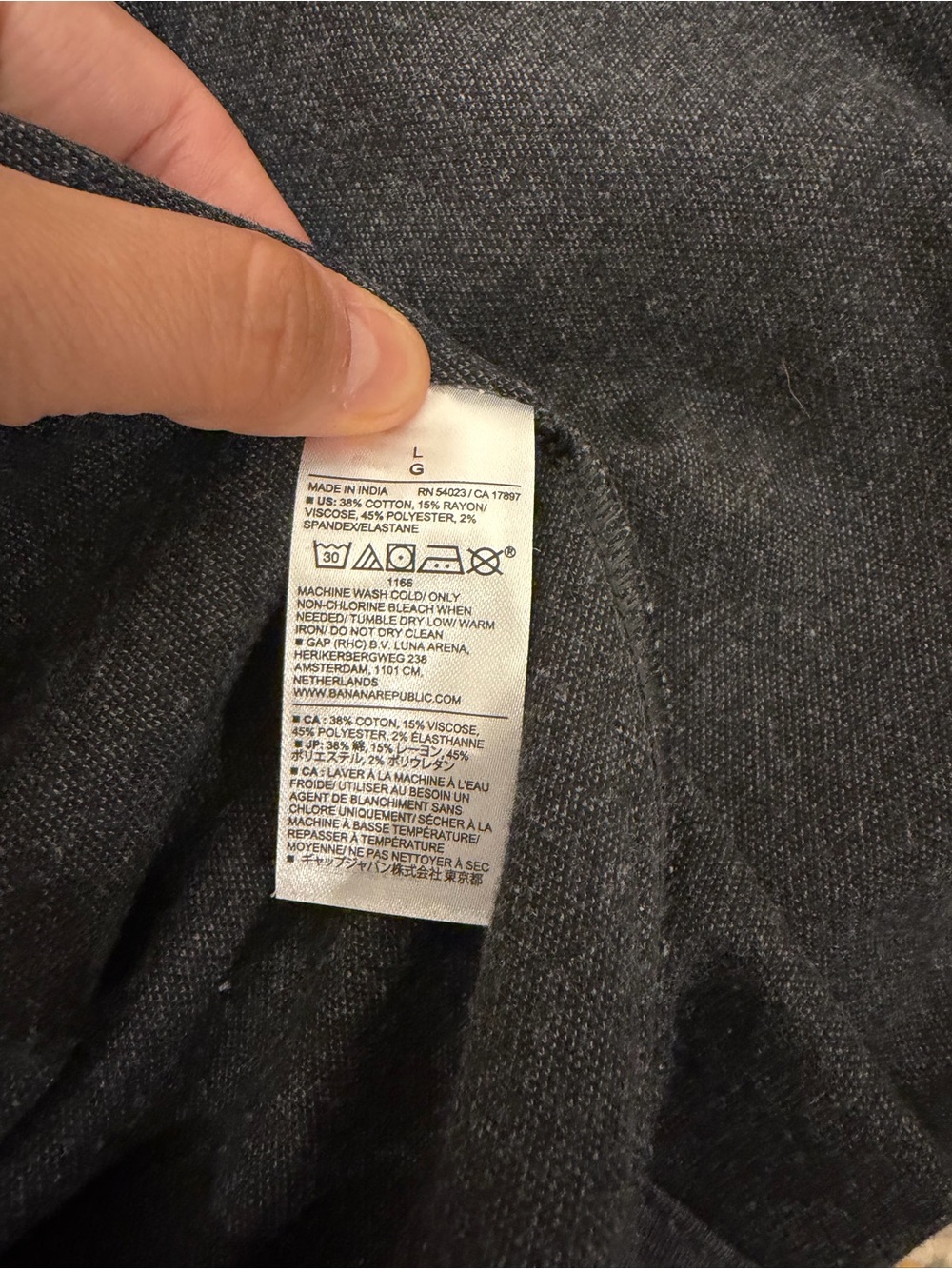Banana Republic Charcoal Herringbone Casual Shirt Jacket - Picture 5 of 6